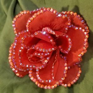 ****SOLD****************Red Aurora Hair Clip